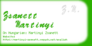 zsanett martinyi business card